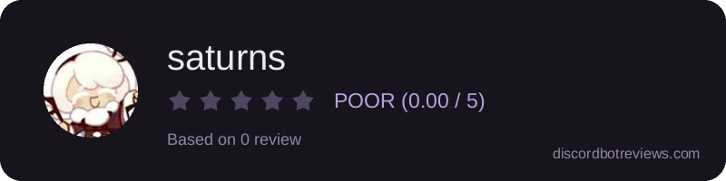 Rating widget preview for saturns