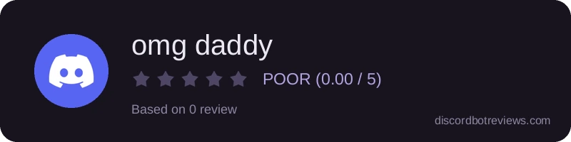 Rating widget preview for omg daddy