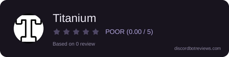 Rating widget preview for Titanium