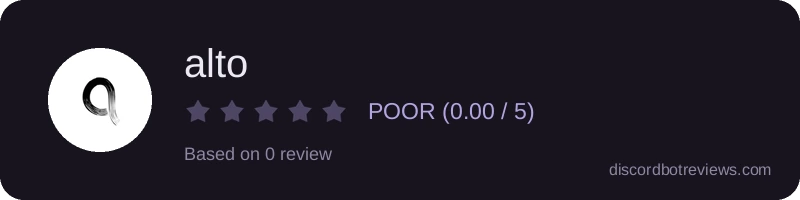 Rating banner for alto