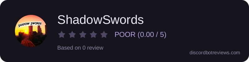 Rating widget preview for ShadowSwords