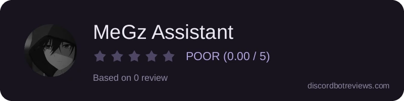 Rating widget preview for MeGz Assistant