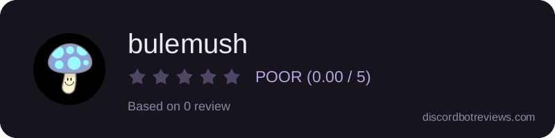 Rating widget preview for bulemush