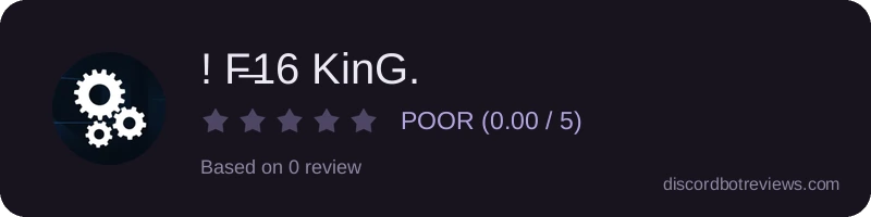 Rating banner for ! F̶16 KinG.