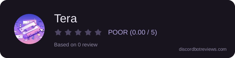 Rating widget preview for Tera