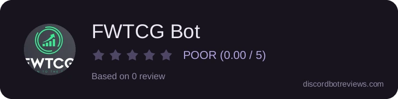 Rating widget preview for FWTCG Bot