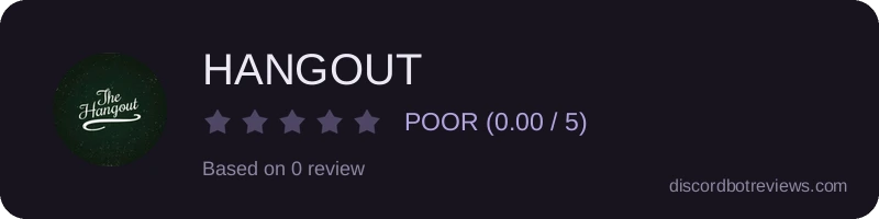 Rating widget preview for HANGOUT