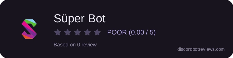 Rating banner for Süper Bot