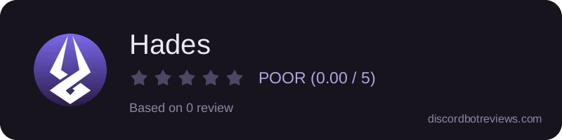 Rating widget preview for Hades