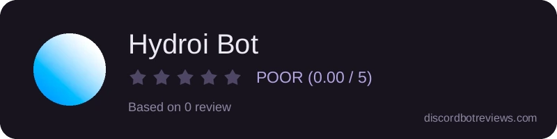Rating banner for Hydroi Bot