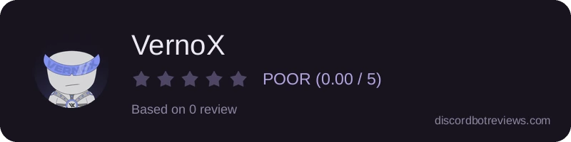 Rating widget preview for VernoX