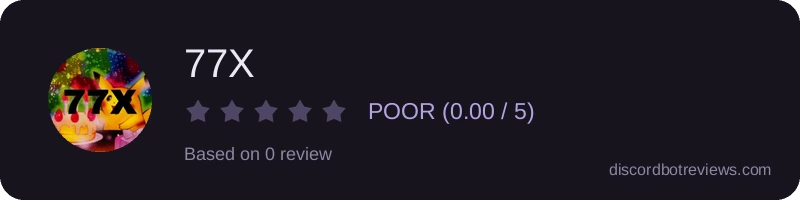 Rating widget preview for 77X