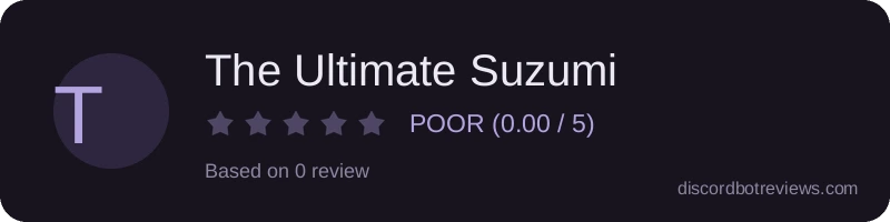 Rating widget preview for The Ultimate Suzumi