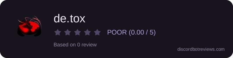 Rating banner for de.tox