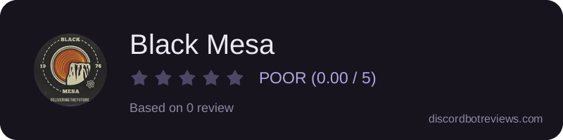 Rating banner for Black Mesa