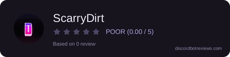 Rating widget preview for ScarryDirt