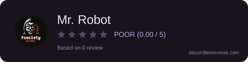 Rating widget preview for Mr. Robot