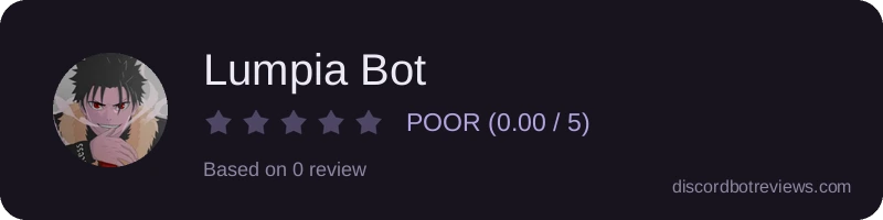 Rating widget preview for Lumpia Bot