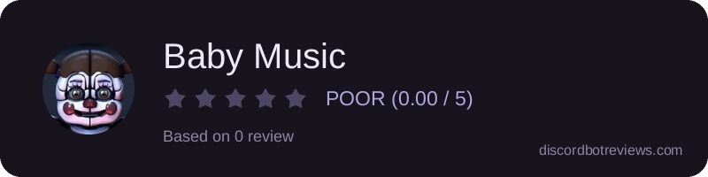 Rating widget preview for Baby Music