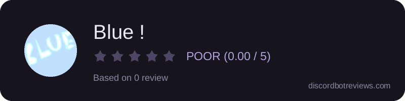 Rating widget preview for Blue !