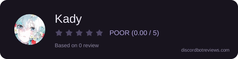 Rating widget preview for Kady