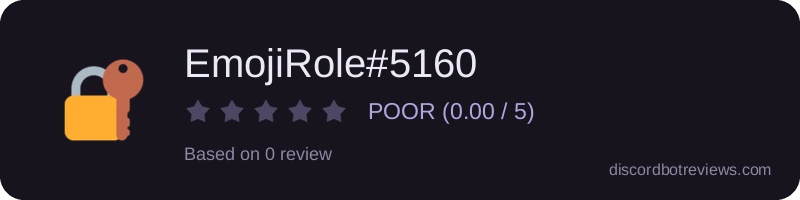 Rating widget preview for EmojiRole#5160