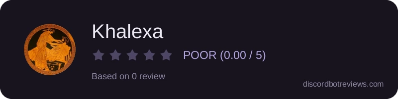 Rating widget preview for Khalexa