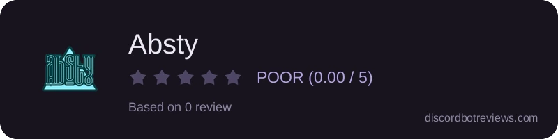 Rating widget preview for Absty
