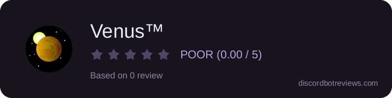 Rating widget preview for Venus™