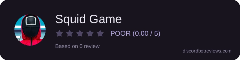Rating widget preview for Squid Game