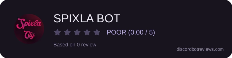 Rating widget preview for SPIXLA BOT