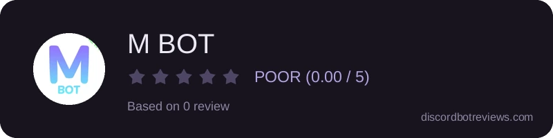 Rating widget preview for M BOT