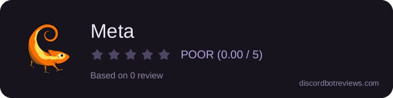 Rating widget preview for Meta