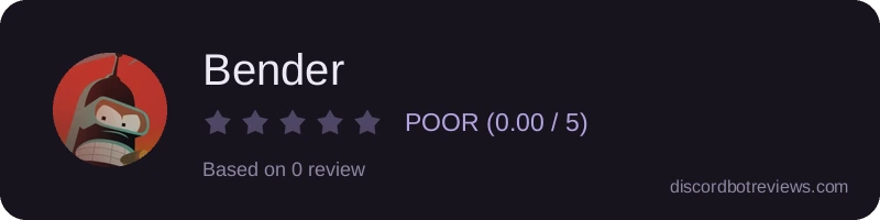 Rating widget preview for Bender