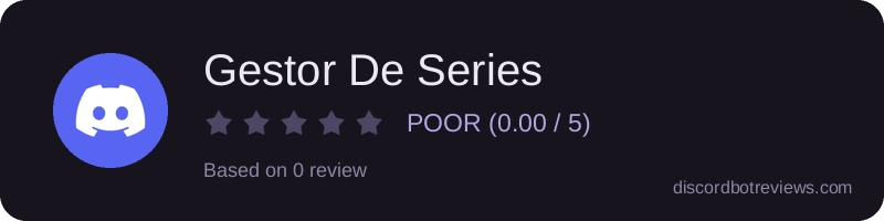 Rating widget preview for Gestor De Series