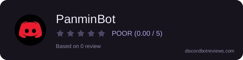 Rating widget preview for PanminBot