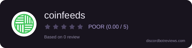 Rating widget preview for coinfeeds