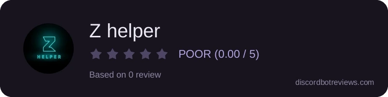 Rating widget preview for Z helper 