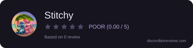 Rating widget preview for Stitchy