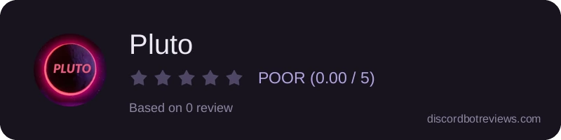 Rating widget preview for Pluto
