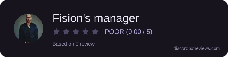 Rating widget preview for Fision's manager