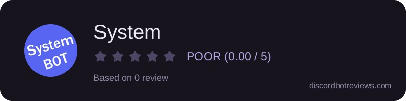 Rating widget preview for System