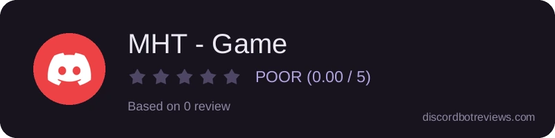 Rating widget preview for MHT - Game