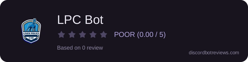 Rating widget preview for LPC Bot