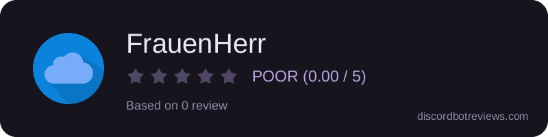Rating widget preview for FrauenHerr