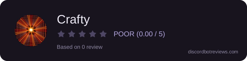 Rating widget preview for Crafty