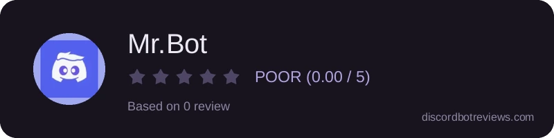 Rating widget preview for Mr.Bot