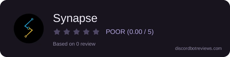 Rating widget preview for Synapse