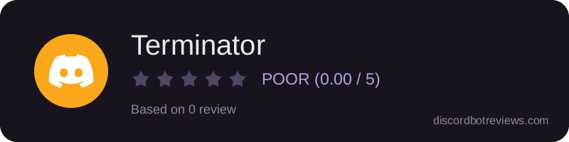 Rating widget preview for Terminator