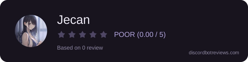 Rating banner for Jecan